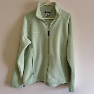 COLUMBIA MINT COLORED ZIP UP FLEECE